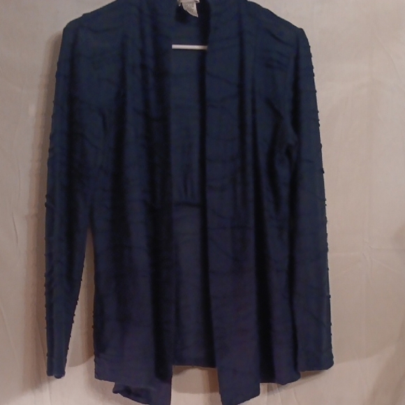 Chico's Tops - Chico's Deep Blue Knit Cardigan Size 0